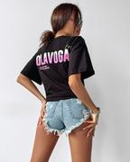 Koszulki i topy damskie - T-shirt damski OLAVOGA ONE 2024 czerń M - Fashionplace - miniaturka - grafika 1