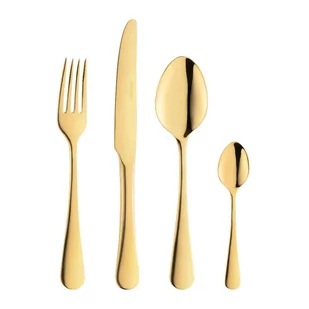 Zestaw sztućców 6 os 24 elementy slim gold villa italia - Zestawy sztućców - miniaturka - grafika 1