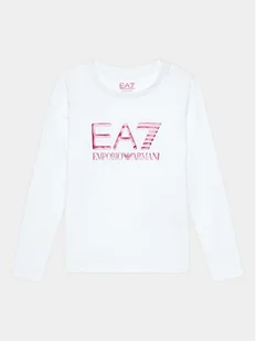 EA7 Emporio Armani Bluzka 8NFT03 FJ2HZ 0186 Biały Regular Fit - Bluzki damskie - miniaturka - grafika 1
