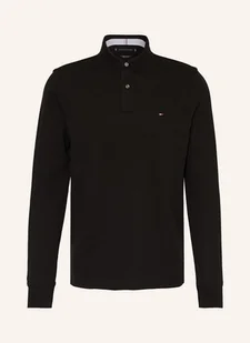 Tommy Hilfiger Koszulka Polo Z Piki Regular Fit schwarz - Moda i Uroda OUTLET - miniaturka - grafika 1