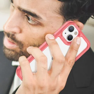 Etui Outer Braders sztywny pokrowiec z żelową ramką do iPhone 14 Plus czerwony - Etui i futerały do telefonów Etui Outer Braders sztywny pokrowiec z żelową ramką do iPhone 14 Plus czerwony - Etui i futerały do telefonów - miniaturka - grafika 8