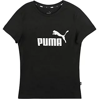 Koszulki dla dziewczynek - Puma Koszulka dziewczęca ESS logo G biała, 140 587029 - grafika 1