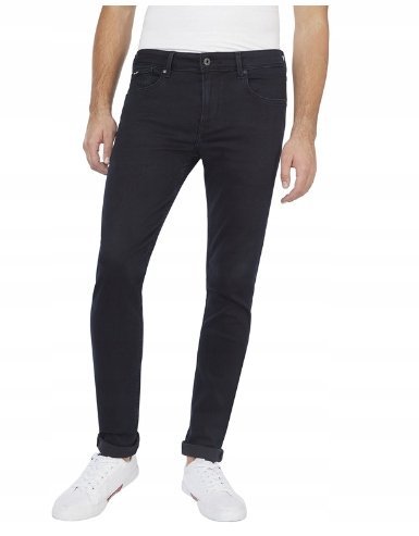 Pepe Jeans Granatowe Jeansy Rurki Męskie 31/32 T4A