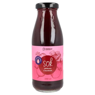 Sok jabłkowy z burakiem 250ml - Soki i napoje niegazowane - miniaturka - grafika 1
