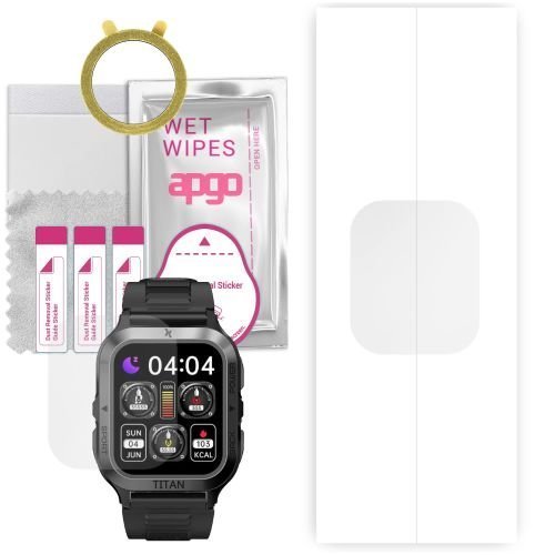 1x folia hydrożelowa ochronna do Maxcom FW67 TITAN Pro - apgo Smartwatch Hydrogel Protection Ochrona na ekran smartwatcha