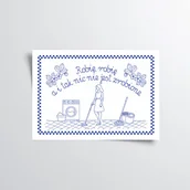 Obrazy i zdjęcia - Plakat makatka dla zapracowanych, robię a i tak nic nie jest zrobione - miniaturka - grafika 1