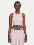 Koszulki i topy damskie - Under Armour Koszulka techniczna HeatGear 1388694 Różowy Slim Fit - miniaturka - grafika 1