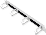 Akcesoria do szaf serwerowych - Roline Rangierpanel 48,26cm 19Zoll 1 HE mit Burstenleiste 44x60mm grau - miniaturka - grafika 1