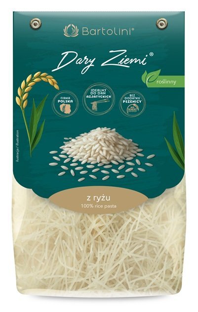 Bartolini Makaron Dary Ziemi 100% ryżowy nitka 250g