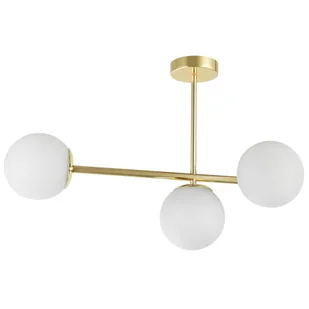 NOWOCZESNA LAMPA SUFITOWA WISZĄCA KLASYCZNE ZŁOTO LEDO W3 LONG - Lampy sufitowe - miniaturka - grafika 1