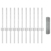 Ogrodzenia - Lumarko Ogrodzenie z drutu spawanego z 11 słupkami U Srebrnym 0.4x25 m Stal - miniaturka - grafika 1