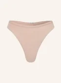 Majtki damskie - Calvin Klein Stringi Perfectly Fit beige - miniaturka - grafika 1