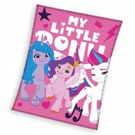 Koce i narzuty dla dzieci - KOC CORAL MY LITTLE PONY 130x170 cm KUCYKI - miniaturka - grafika 1
