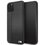 Etui i futerały do telefonów - BMW Etui hardcase BMHCN65MCARBK iPhone 11 Pro Max czarny/black PU Carbon - miniaturka - grafika 1