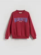 Bluzy dla chłopców - Reserved - Bluza z napisami - czerwony - miniaturka - grafika 1