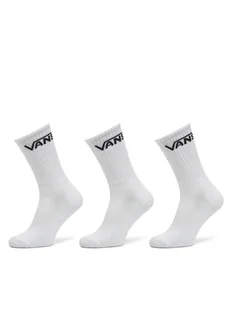 Vans Zestaw 3 par wysokich skarpet męskich Classic Crew VN000F0X Biały - Skarpetki męskie - miniaturka - grafika 1
