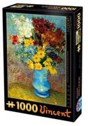 Puzzle - D-Toys Puzzle 1000 Van Gogh, Kwiaty w niebieskim wazonie - - miniaturka - grafika 1