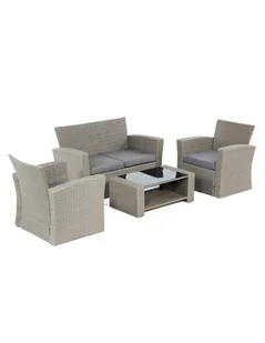 Wygodny zestaw mebli ogrodowych tarasowych ze stolikiem MALTA Meven, 4 elementy - Meble ogrodowe - miniaturka - grafika 1