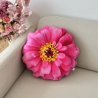 Poduszki dekoracyjne - Poduszka Kwiat Duża Cynia Wytworna Różowa - miniaturka - grafika 1