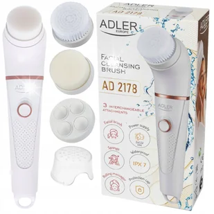 WODOODPORNA SZCZOTECZKA DO OCZYSZCZANIA TWARZY 3w1 - Szczoteczki do twarzy - miniaturka - grafika 1