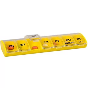 ZYMELLA PHARMA SP.Z O.O. (DYSTRYBUTOR) Kasetka na leki ANABOX 1 x 7 dni 9055478 - Akcesoria dla osób starszych i niepełnosprawnych - miniaturka - grafika 1
