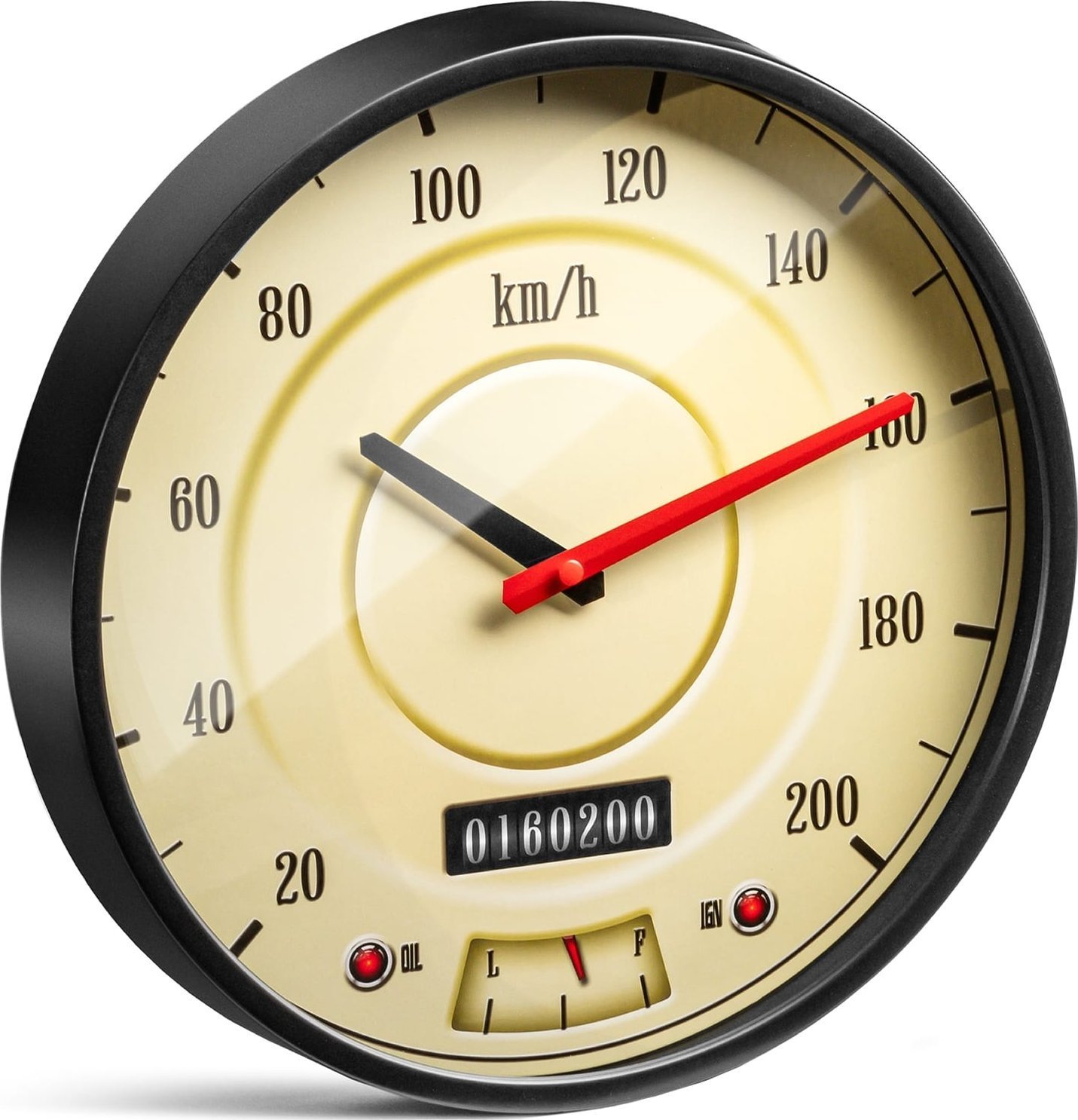 Zegar ścienny kierowcy PRĘDKOŚCIOMIERZ RETRO