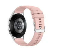 Akcesoria do zegarków - Beline do Watch 20mm Grid Texture Silicone uniwersalny (różowy) - miniaturka - grafika 1