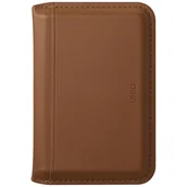 Telefony stacjonarne - Magnetyczny portfel RFID UNIQ Lyden DS stojak na telefon karmelowy - miniaturka - grafika 1