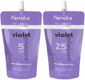 Farby do włosów i szampony koloryzujące - Fanola No Yellow Fioletowy Oksydant do farby 1,5%, 7,5% 1000ml - miniaturka - grafika 1