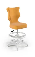 Krzesła obrotowe dla dzieci - Krzesło Entelo Petit Biały Velvet 35 rozmiar 3 WK+P - miniaturka - grafika 1