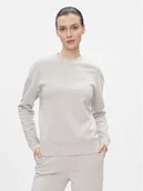 Bluzy damskie - Calvin Klein Bluza Metallic Micro Logo Sweatshirt K20K206961 Beżowy Regular Fit - miniaturka - grafika 1