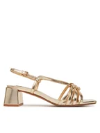 Sandały damskie - Pepe Jeans Sandały PLS90683 Złoty - miniaturka - grafika 1