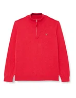 Bluzy męskie - GANT Męska bluza Classic Cotton Half Zip, Fire Red Mel, XXL - miniaturka - grafika 1
