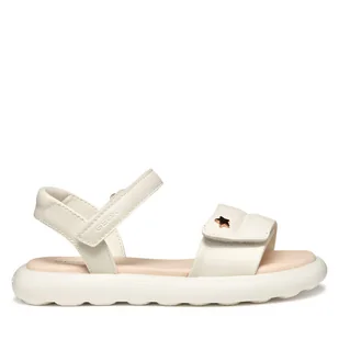 Sandały Geox J Puffypop Gi J55MSD 000BC C1058 M Écru - Buty dla dziewczynek - miniaturka - grafika 1