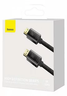 Baseus Kabel HDMI 2.1 High Definition Series 8K 60Hz 3D HDR 48Gbps 2m czarny) WKGQ000101 - Kable - miniaturka - grafika 1
