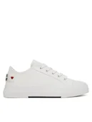 Trampki damskie - LOVE MOSCHINO Trampki JA15012G0MJP0100 Biały - miniaturka - grafika 1