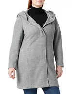 Kurtki damskie - VERO MODA CURVE Vmverodona Ls Curve Noos kurtka damska, jasnoszary melanżowy, 46 duże rozmiary - miniaturka - grafika 1