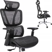 Fotele i krzesła biurowe - Krzesło biurowe Jumi FOTEL biurowy ERGONOMICZNY obrotowy nowoczesny - miniaturka - grafika 1