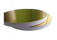 Dodatki do ciast w proszku - PODKŁAD POD TORT BIAŁY STYRODUR Z PODKŁADKĄ 21,5 CM ZŁOTY - miniaturka - grafika 1
