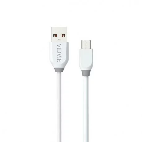 Kabel Vidvie CB442 USB/Micro Usb 1m biały