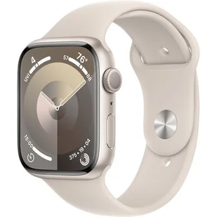 Apple Watch 9 GPS 45mm Aluminium Sport M/L Beżowy - Smartwatch - miniaturka - grafika 1