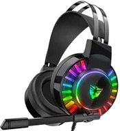 Słuchawki - Verk Group gamingowe 7.1 rgb Czarne - miniaturka - grafika 1