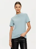 Koszulki i topy damskie - Calvin Klein T-Shirt K20K207519 Błękitny Regular Fit - miniaturka - grafika 1