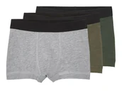 Majtki dla dzieci - lupilu® Bokserki dziecięce z biobawełną, 3 pary (khaki/zielony/szary, 98/104) - miniaturka - grafika 1
