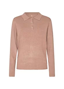 Soya Concept Sweter damski, Stiuk brązowy melanż, XXL - Swetry damskie - miniaturka - grafika 1