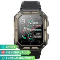 Smartwatch - Rubicon RNCF27 SMARUB288 Czarny - miniaturka - grafika 1