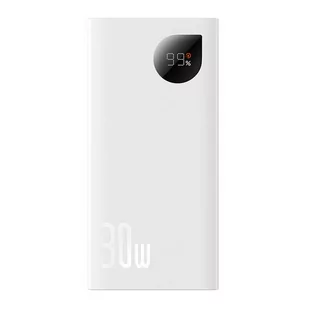 Szybko ładujący Power Bank Baseus Adaman2 10000mAh 30W (biały) - Powerbanki - miniaturka - grafika 3