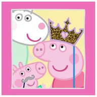 Okrycia kąpielowe dla dzieci - Ręcznik prasowany dziecięcy 30x30 Świnka Peppa róż - miniaturka - grafika 1