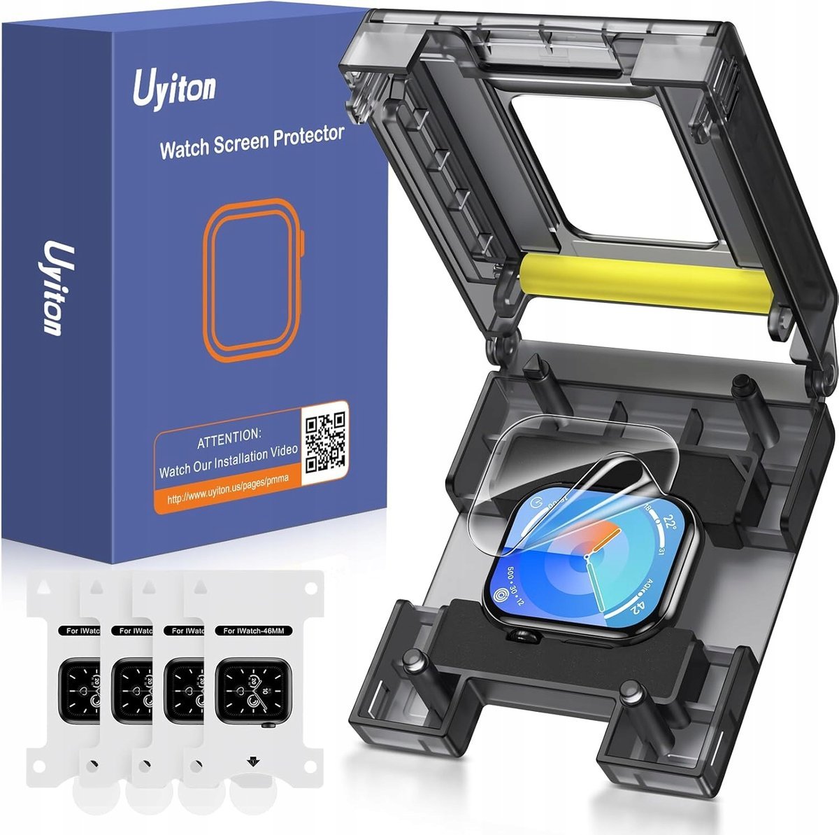 Uyiton Ochraniacz ekranu do Apple Watch Series 10 46mm (4 szt.)