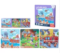 Zabawki interaktywne dla dzieci - Magnetyczne Klocki , Puzzle Montessori - Straż Pożarna poz.3 - miniaturka - grafika 1